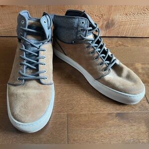 Vans grey and beige high-top sneakers size 10 US